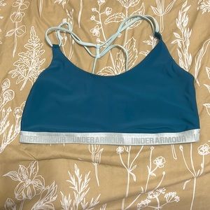 Teal and aqua sports bra